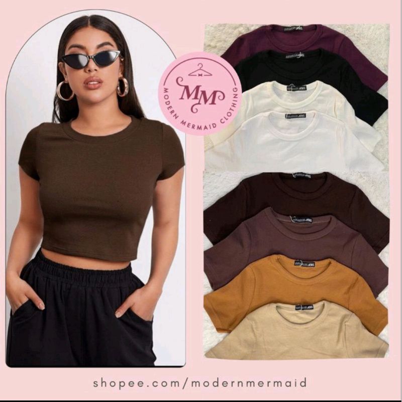 [RR] Z*ra Round Neck Semi Crop Top Bangla not PH Repro( PLS CHECK SIZE ...