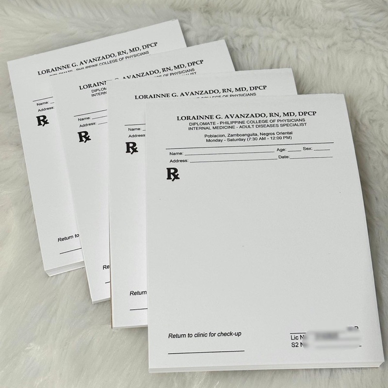 RX & MEDICAL CERTIFICATE PADS Shopee Philippines
