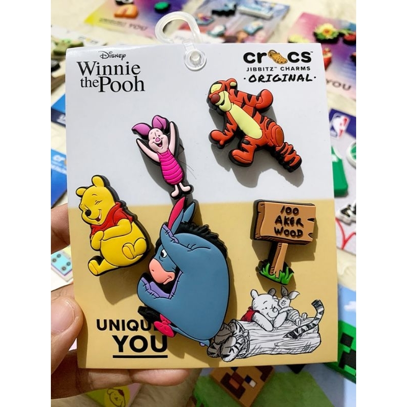 Crocs Winnie The Pooh 5 Pack Jibbitz Shopee Philippines