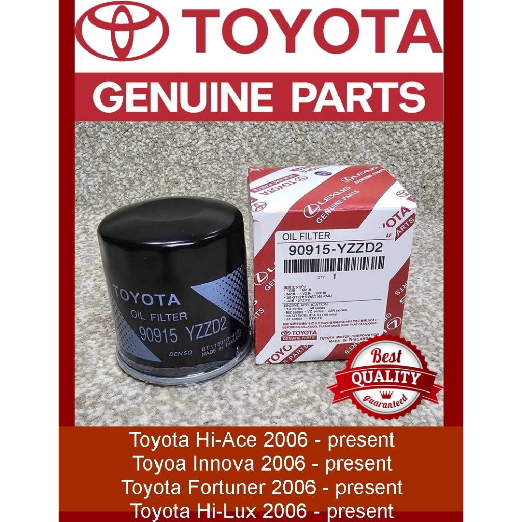 Oil Filter Toyota Fortuner / Innova / Hi-Lux / Hi-Ace 90915-YZZD2 ...