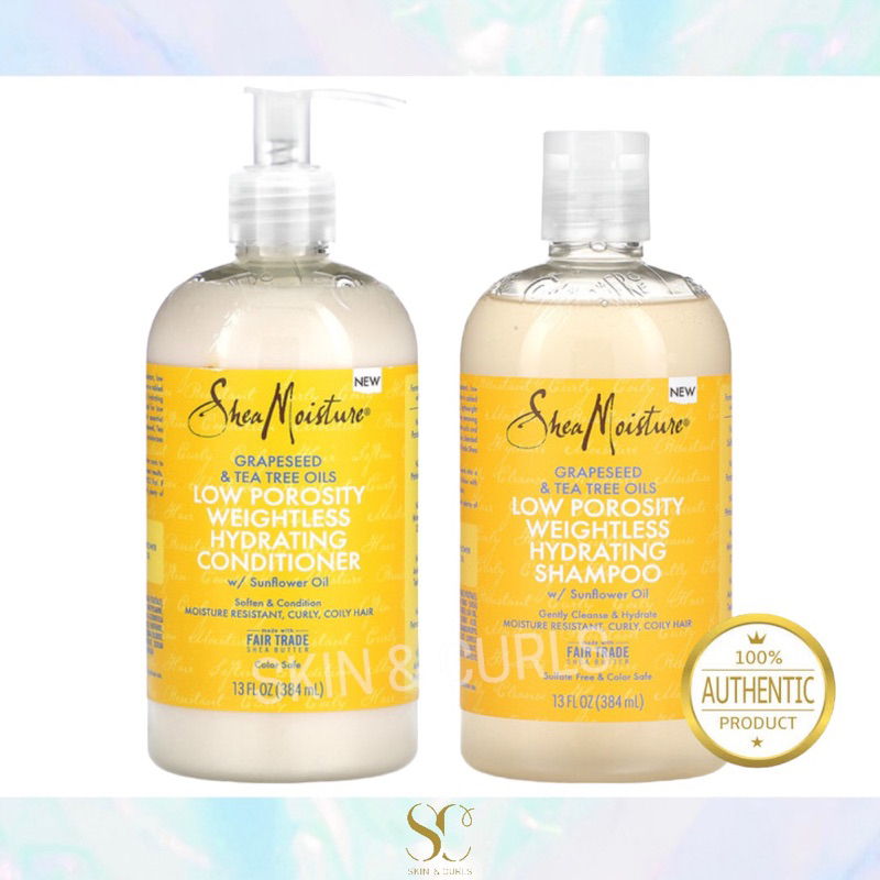 Sheamoisture Grapeseed and Tea Tree Oil Low Porosity Weightless