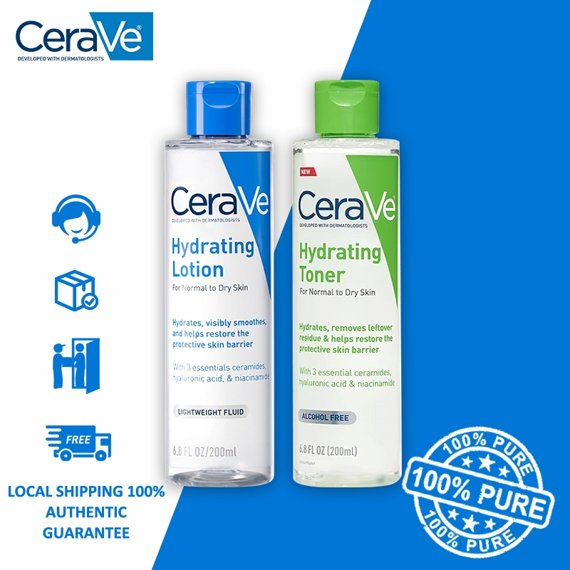 Cerave Hydrating Toner/Lotion With Hyaluronic Acid For Normal to Dry