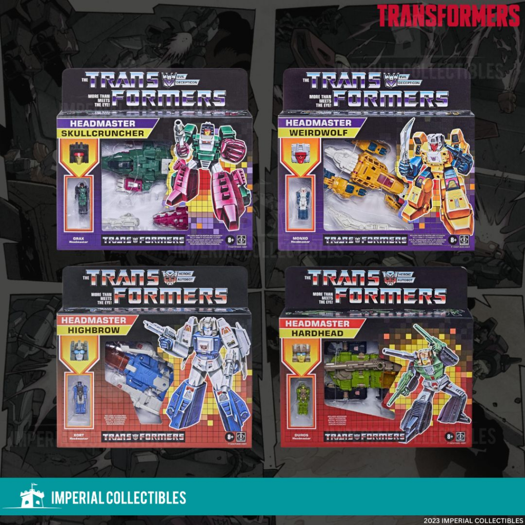 TRANSFORMERS Retro Headmasters Deluxe Class Hardhead, Highbrow