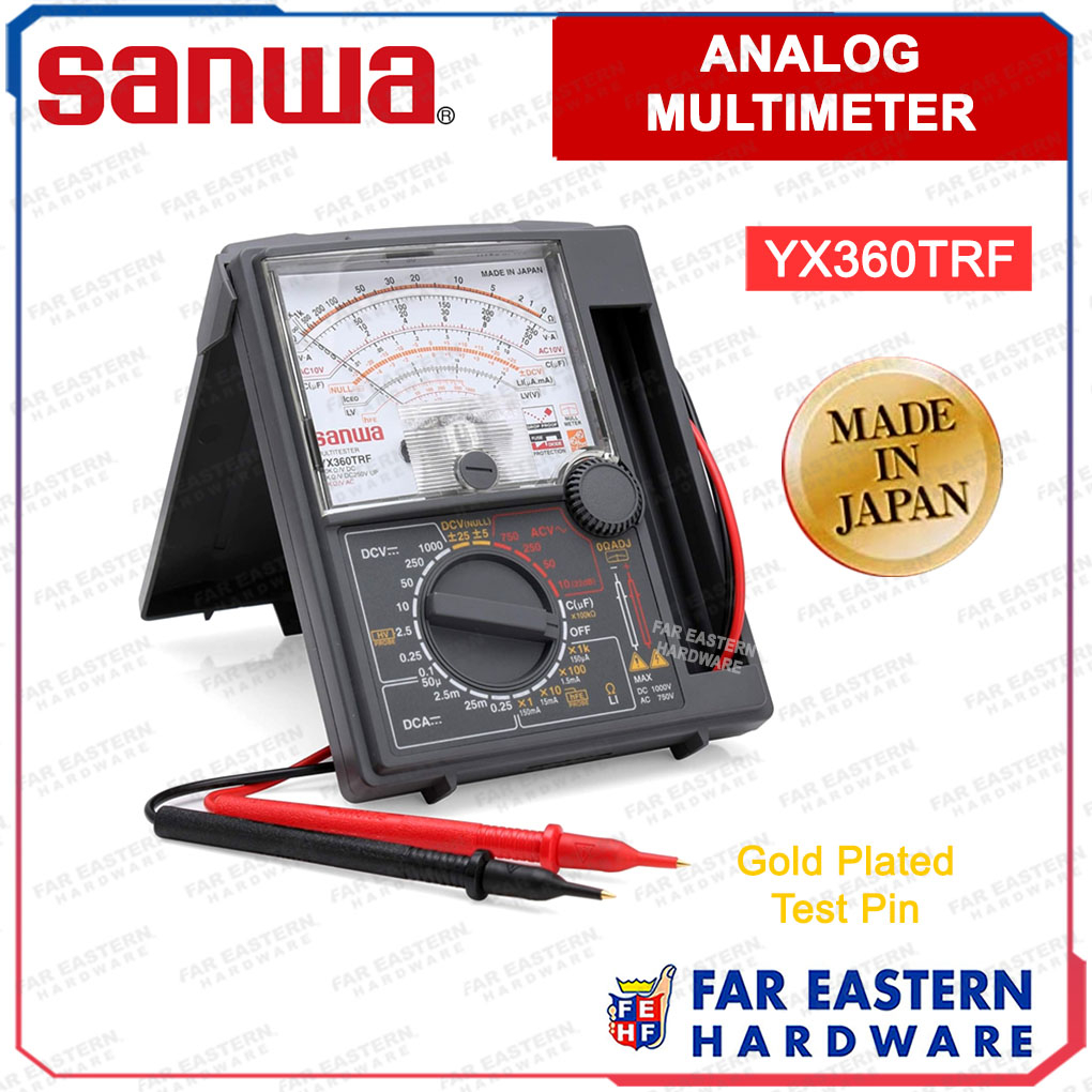 SANWA Analog Multimeter Electrical Multi Tester YX360TRF Made in Japan Shopee Philippines