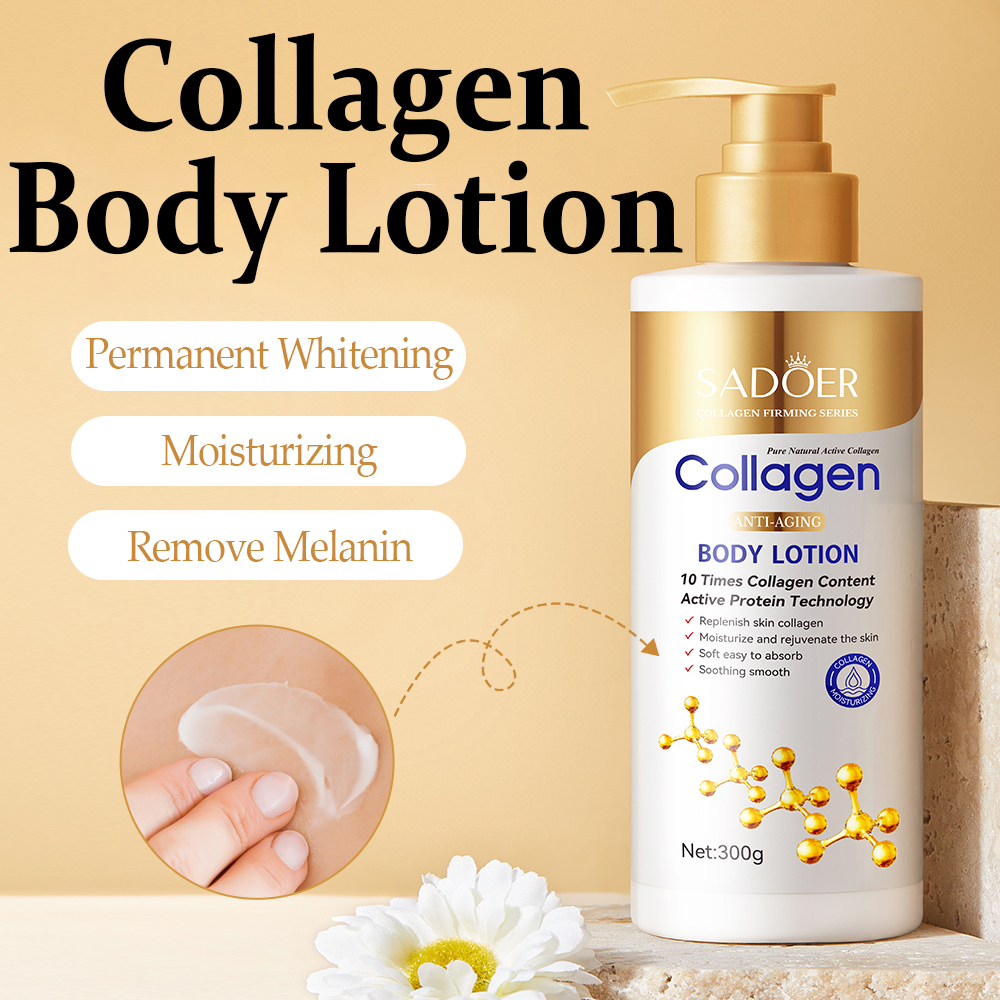 300g Collagen Whitening Body Lotion Moisturizing Firming skin Improve