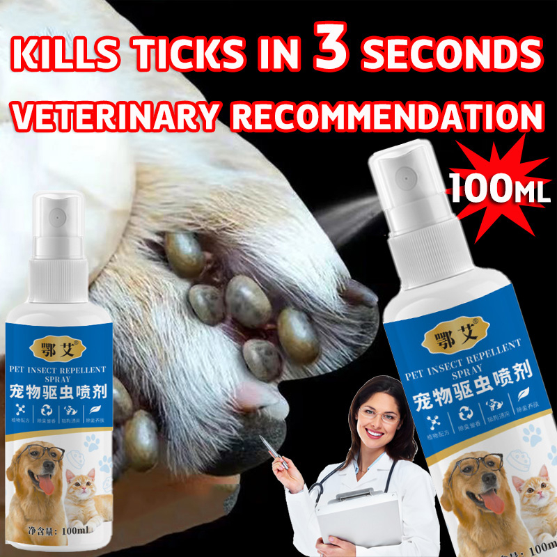 Anti Flea And Tick For Dogs Tick Spray Garapata Remover For Dog Kill Ticks For Dogs 100ML
