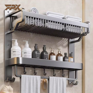 1pc Wall Mounted Bathroom Shelf, Shower Caddy Rack, No Punching Triangle  Storage Rack For Bathroom Kitchen, Bathroom Accessories