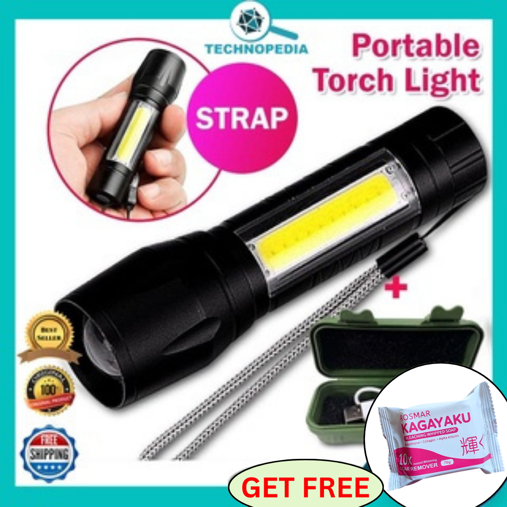 Portable Torch Light LED Flashlight Rechargeable Waterproof USB Charge