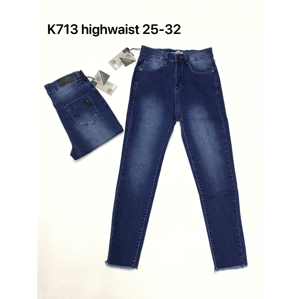 Kjeans highwaist jeans high quality Shopee Philippines