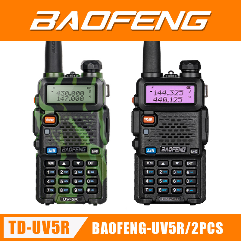 Baofeng UV-5R VHF/UHF Walkie Talkie Dual Band Handheld Dual Band Two ...