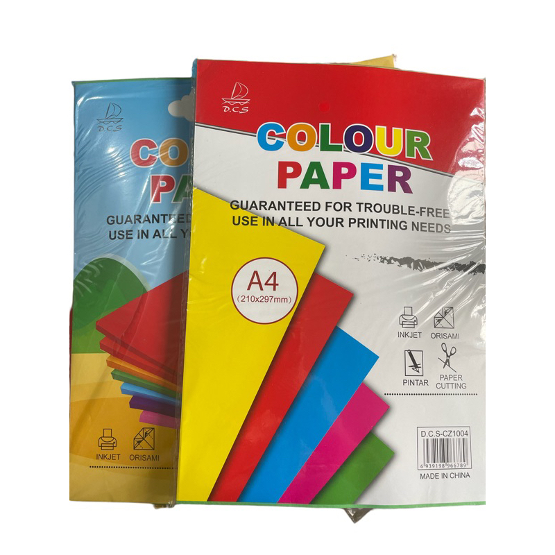 COLORED PAPER 100 Sheets per pack, A4 size | Shopee Philippines