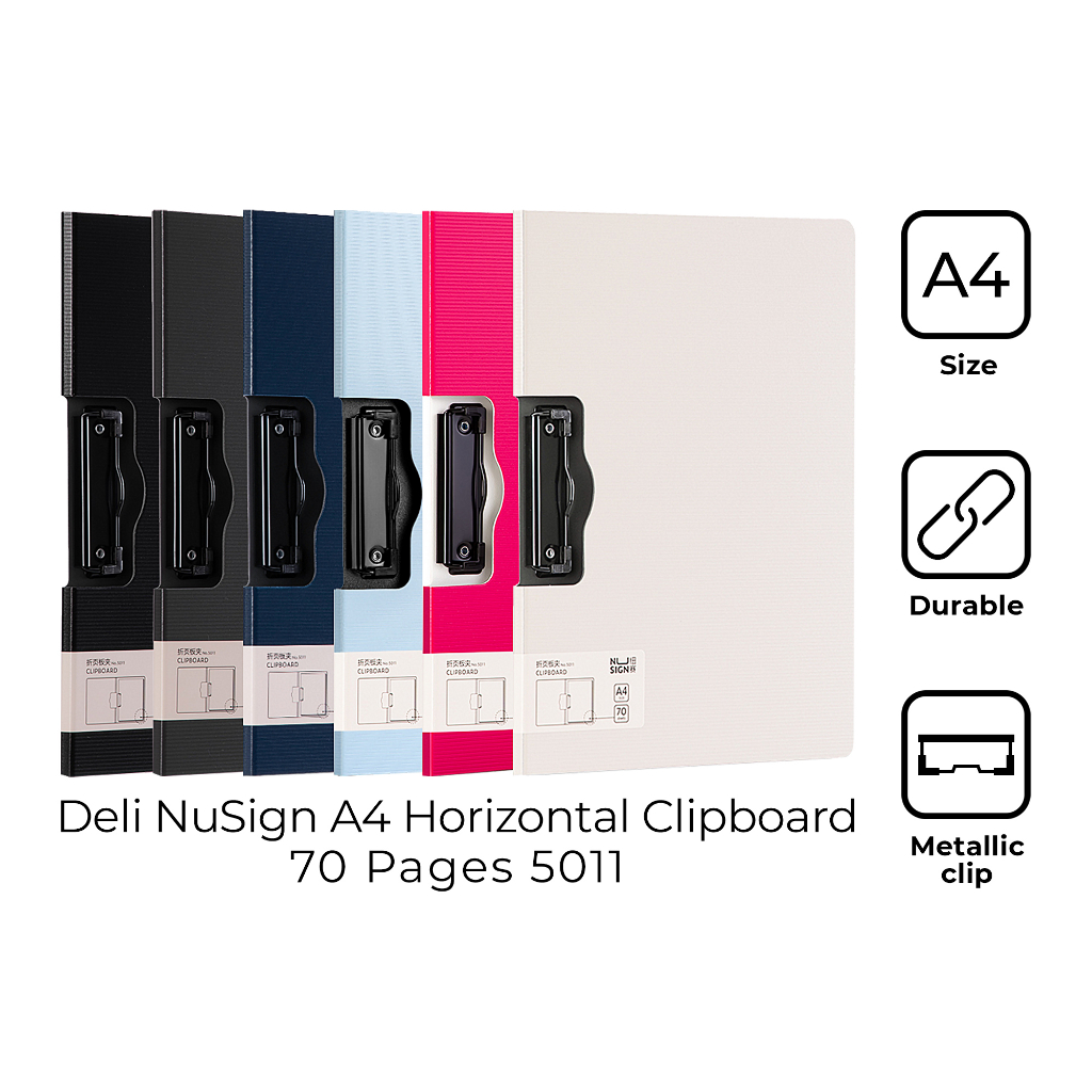 Deli 5011 NuSign A4 Horizontal Clipboard Shopee Philippines