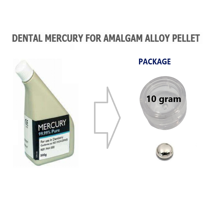 DENTAL MERCURY FOR AMALGAM ALLOY PELLET [C.S INC] 10 GRAM Shopee
