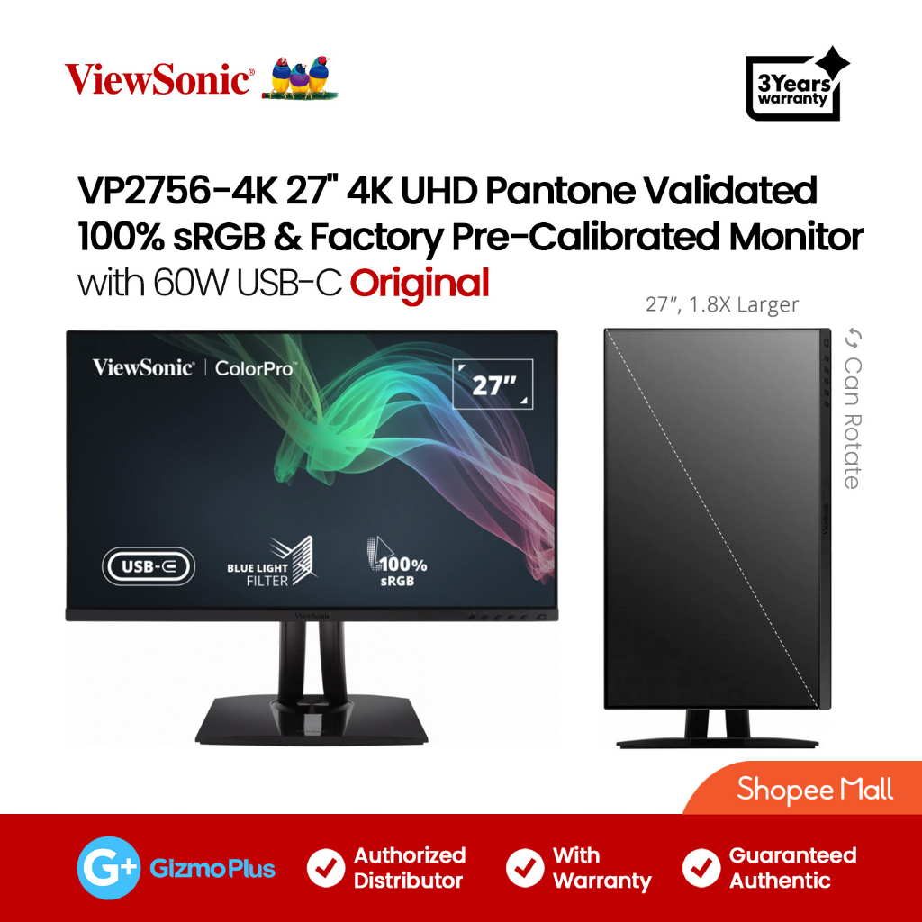 ViewSonic VP2756 - 4K - 27