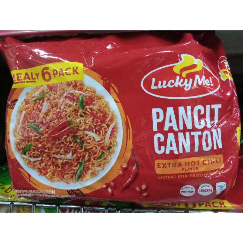 Lucky Me Instant Pancit Canton Extra Hot Chili 6packs Shopee Philippines