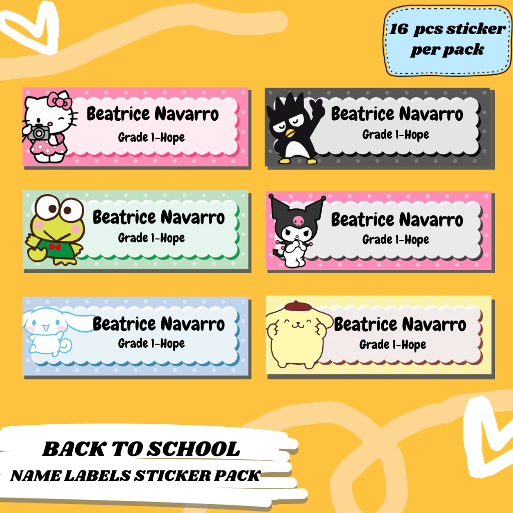 Shop hello kitty subject labels for Sale on Shopee Philippines