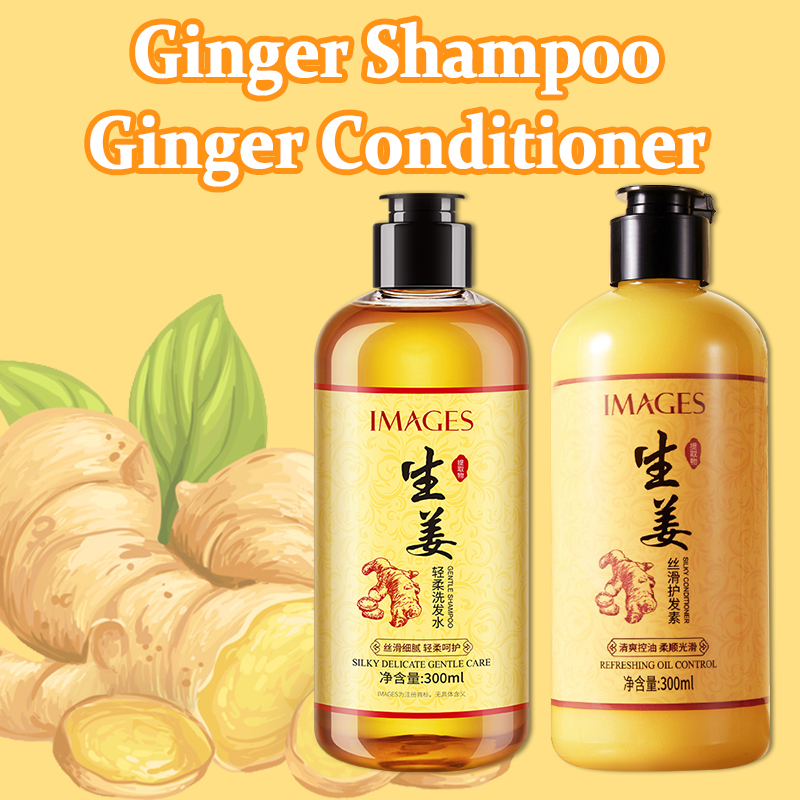 Ginger Hair Shampoo Fast Regrowth Hair Thick Anti Hair Loss Anti Dandruff Shampoo Conditioner 4770