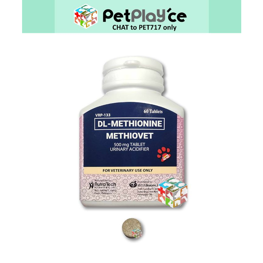 Methiovet per TABLET (DLMethionine) for Dogs and Cats Meds LC Shopee