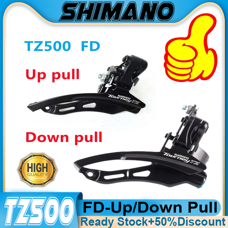 Pince Dérailleur Avant Shimano Tourney Tz500 – 31.8 Mm, Acier, 6 Vitesses, Triple Plateau