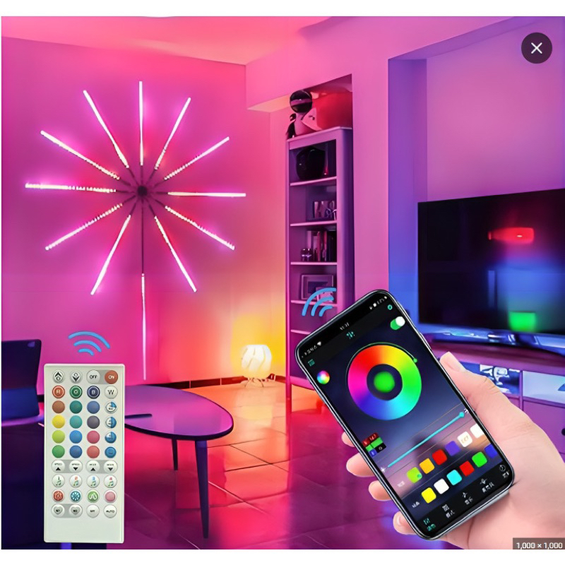 Led smart strip lights RGB usb powered room decor colorful lamp Remote