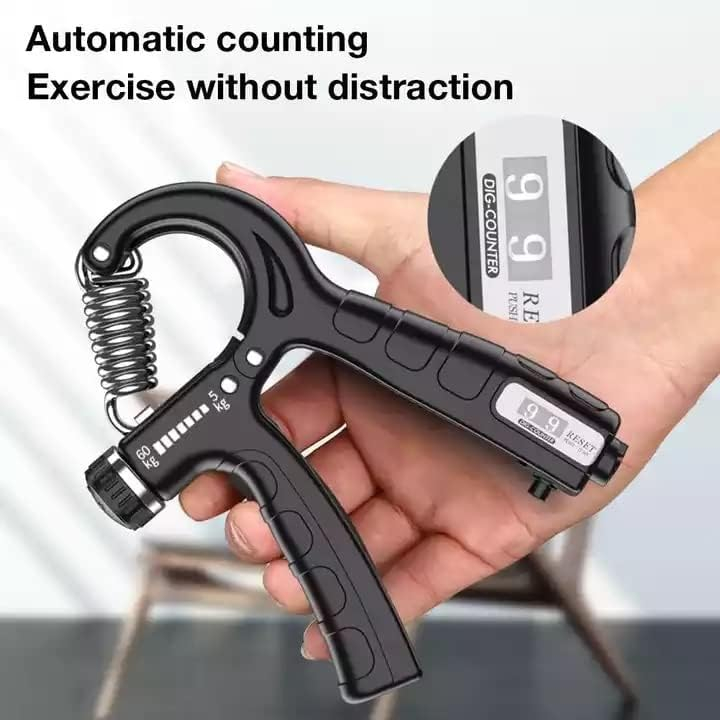 Hand Trainer Finger Grip Trainer 5-60 kg Adjustable Forearm Trainer ...
