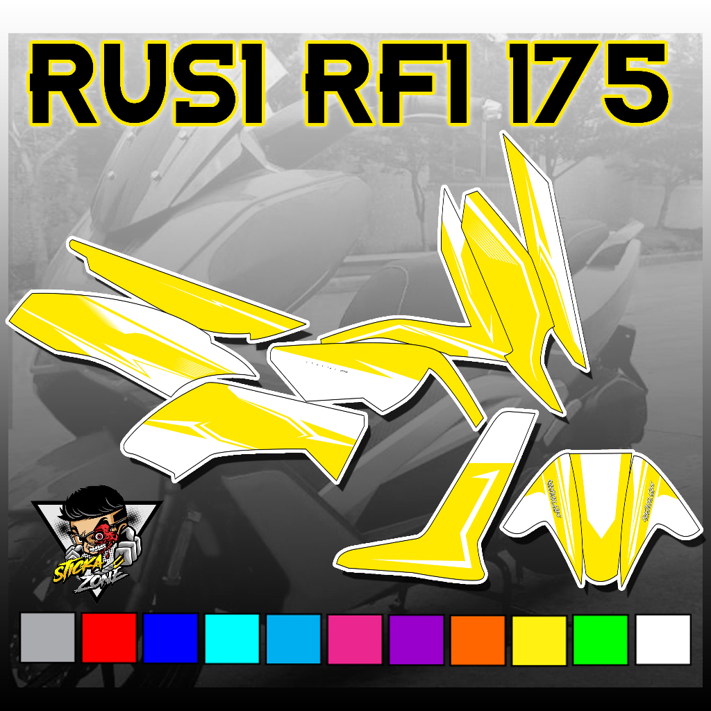 Rusi Rfi 175 New Design Full Sticker Decals Printed Laminated