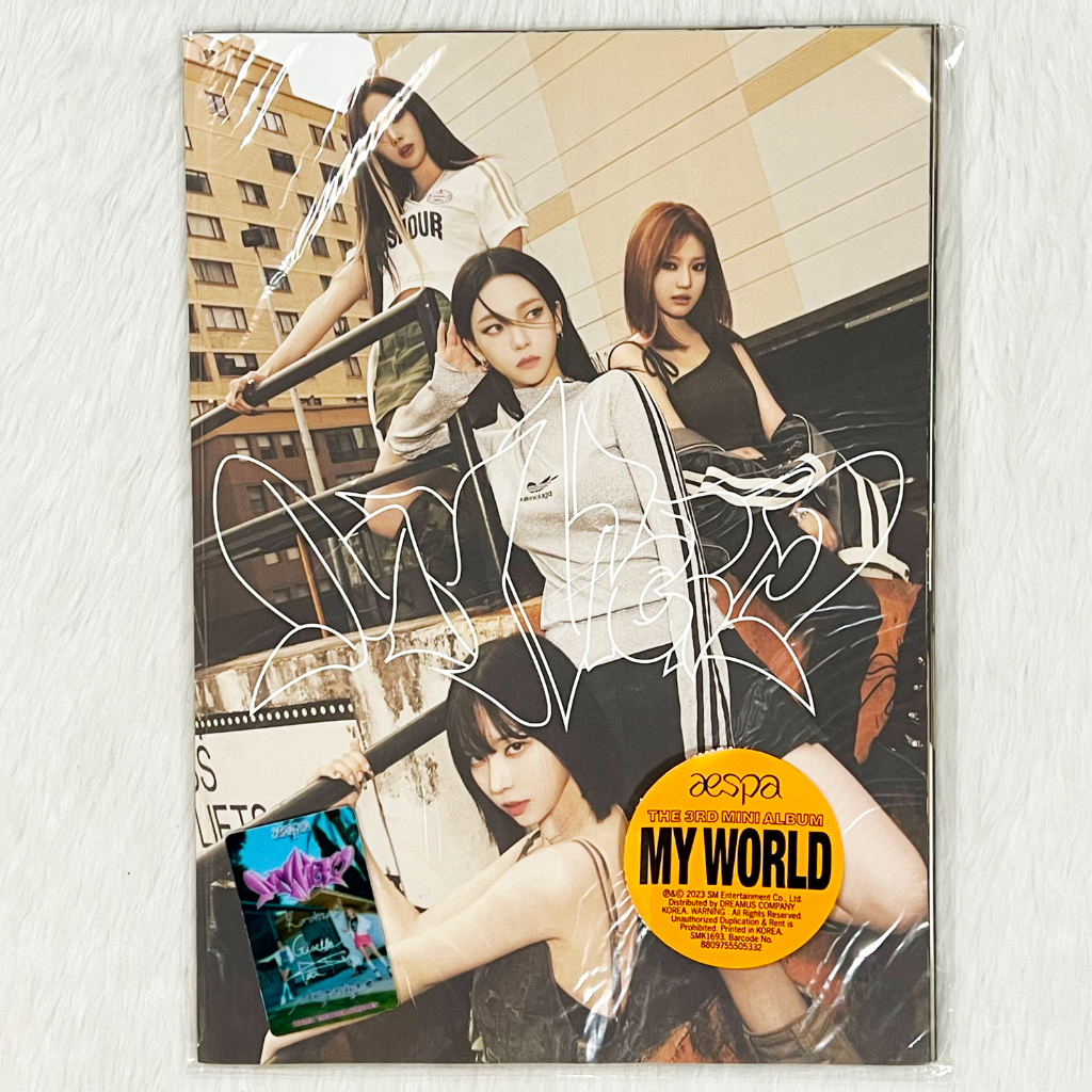 Onhand Aespa My World Tabloid Version Album Sealed And Member Set Winter