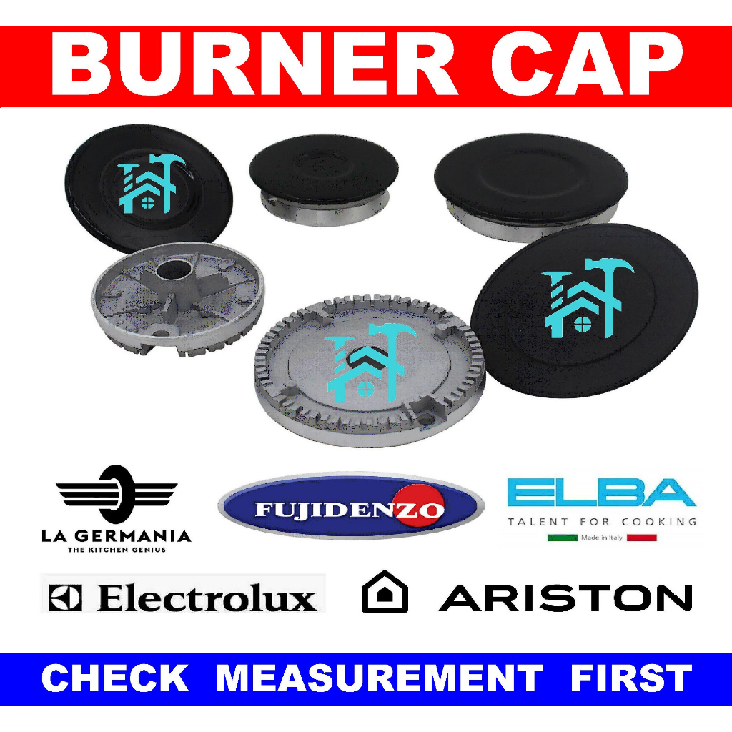 UNIVERSAL BURNER CAP 55 mm 75mm & 100mm LA GERMANIA ARISTON ELBA