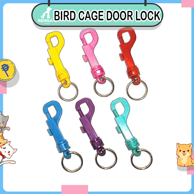 Renna's Bird Cage door hook lock P spring lock for animal pet cages
