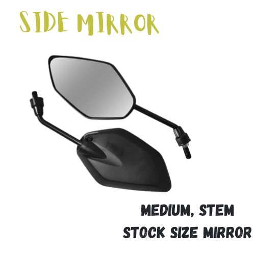 honda click v1 v2 125i 150i MOTORCYCLE Side Mirror MEDIUM STEM DAHON