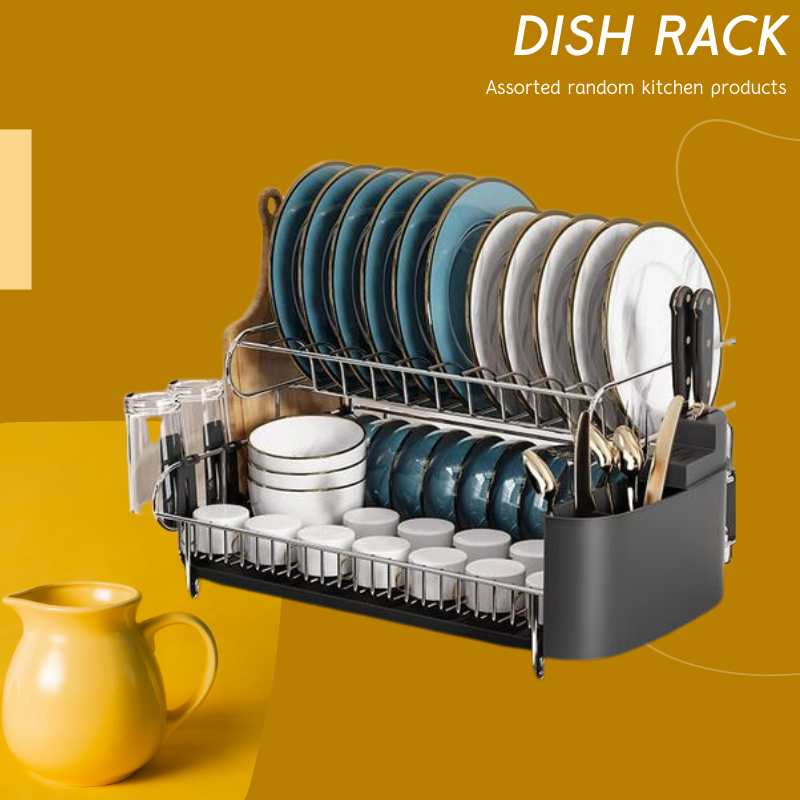 Uliance Dish Rack With Cover Dish Dish Drainer Dish Drying Rack