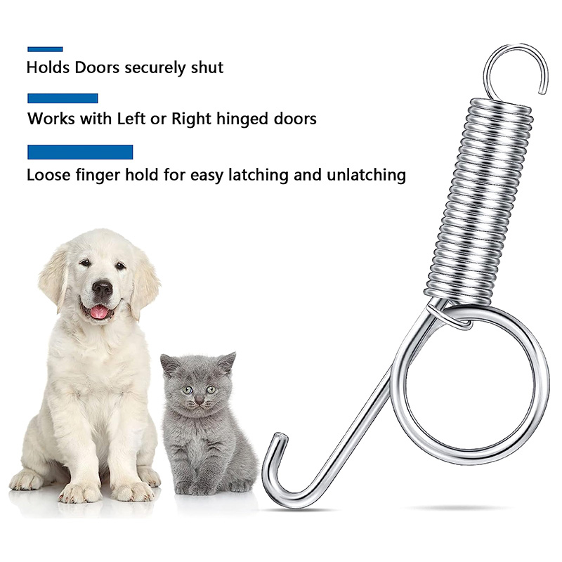 10/20/50Pcs Spring lock Galvanized Cage door lock hook for rabbit bird ...