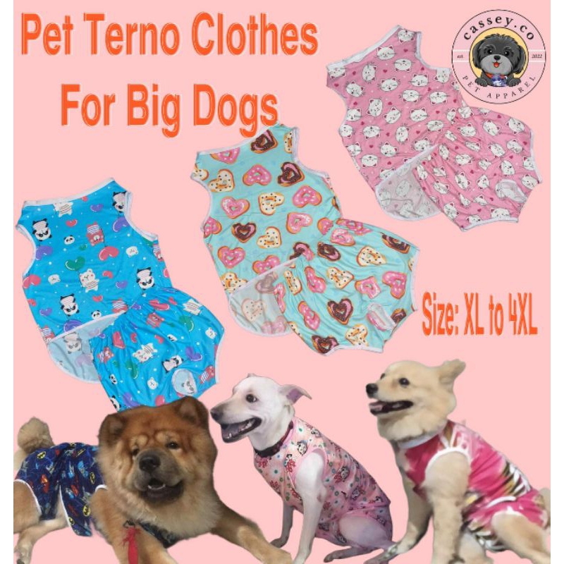 Pet Terno Clothes For Big Dogs XL to 4XL Shopee Philippines