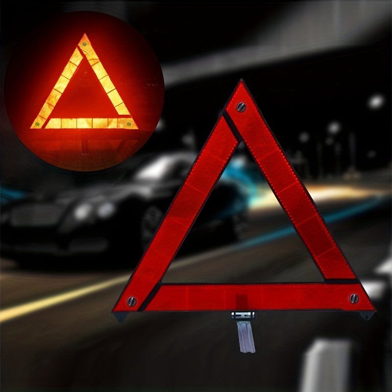 Car Vehicle Emergency Breakdown Warning Sign Triangle Reflective Road ...