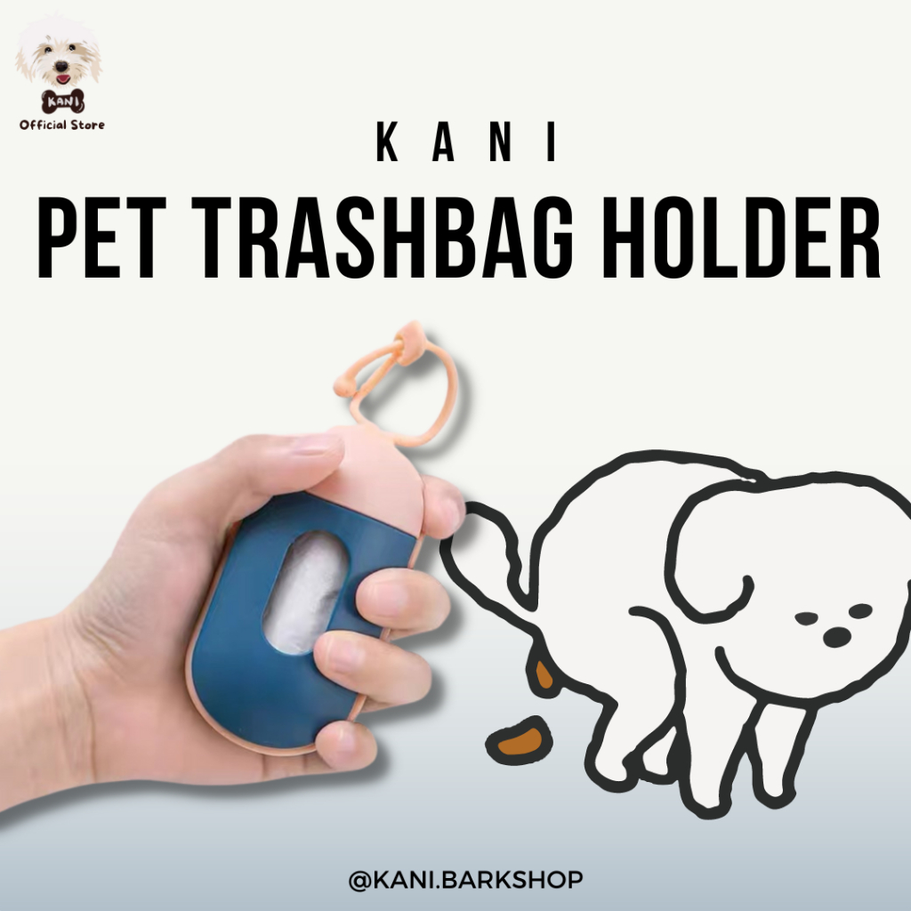 KANI Pet Trash Bag Dispenser Dog Poop Bags Portable Outdoor Pets Waste