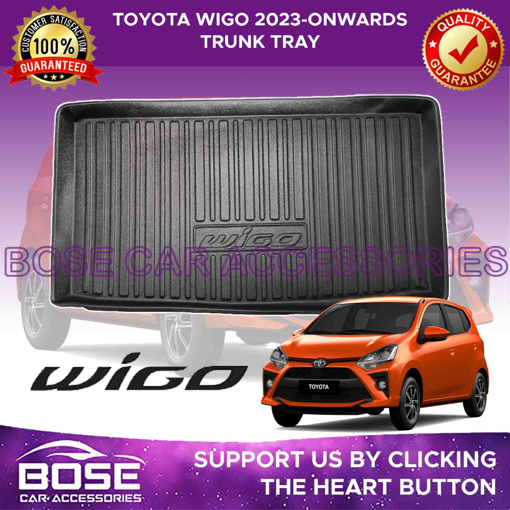 Toyota Wigo 2023 2024 Trunk Tray / Cargo Trunk Tray / Cargo Matting