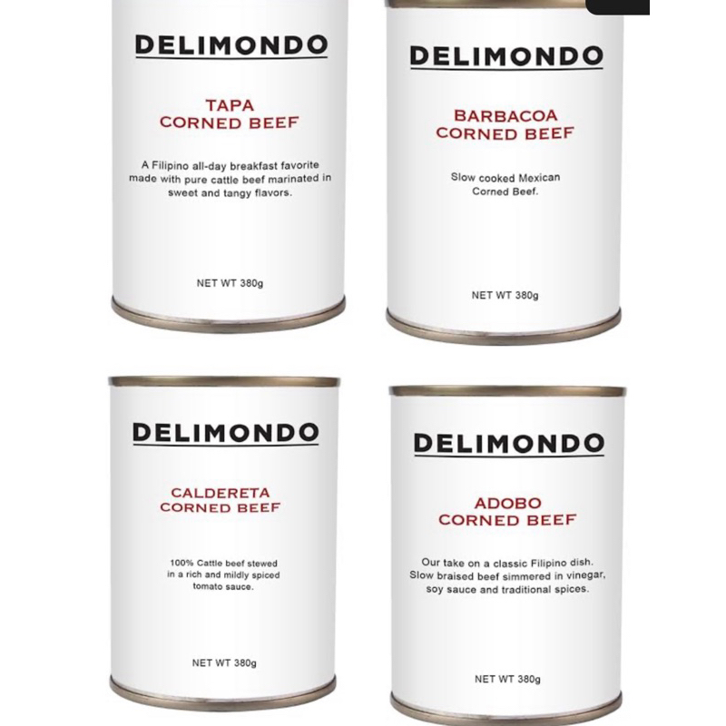 Delimondo Corned Beef 380g ( Caldereta/ Barbacoa & Tapa _380g )exp Dec