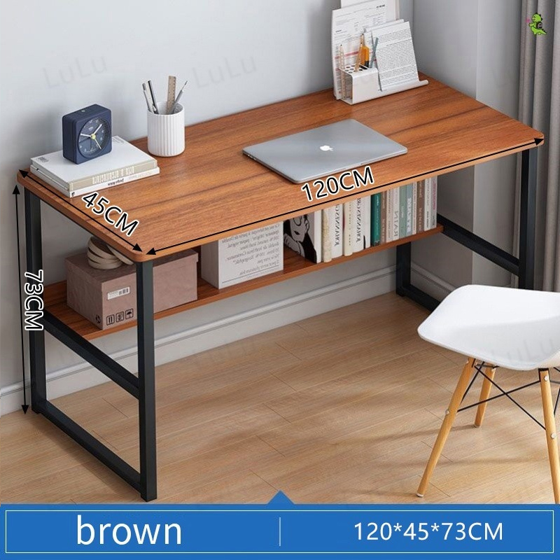 120CM Study Table Double Layer Student Table Study Desk Table Modern