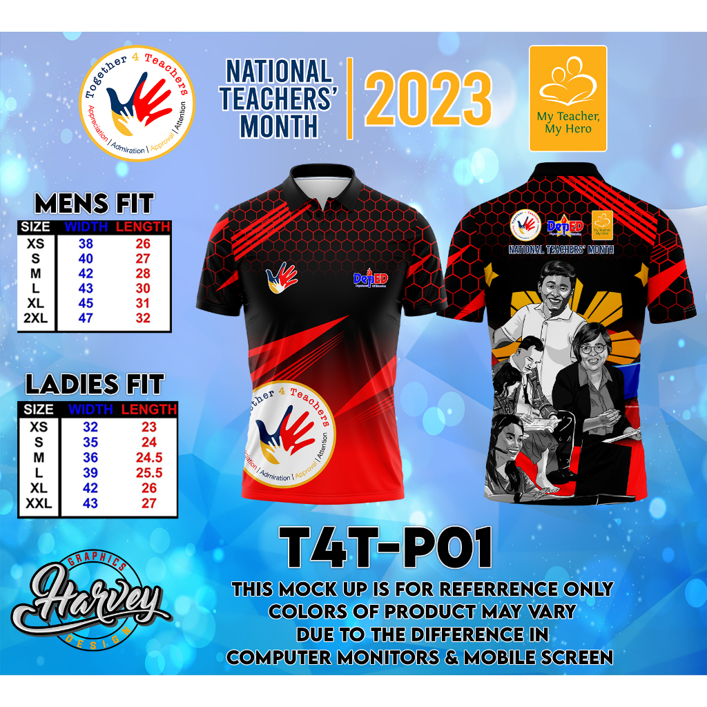 STARPRINT T-SHIRT AND POLO SHIRT DESIGN CODE T4T-P01 & T4T-T01 | Shopee