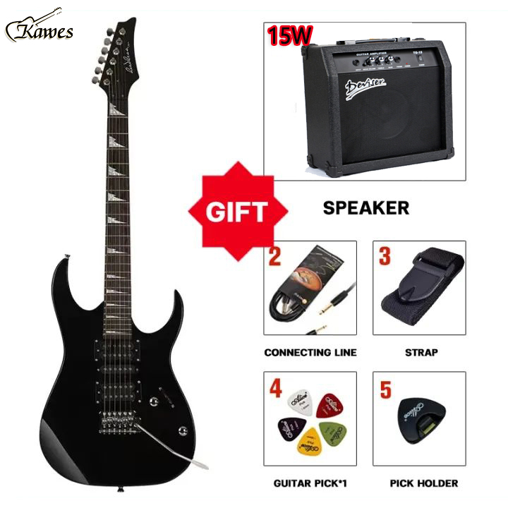 KAWES Double Rocker Electric Guitar Professional Metal Electric Guitar