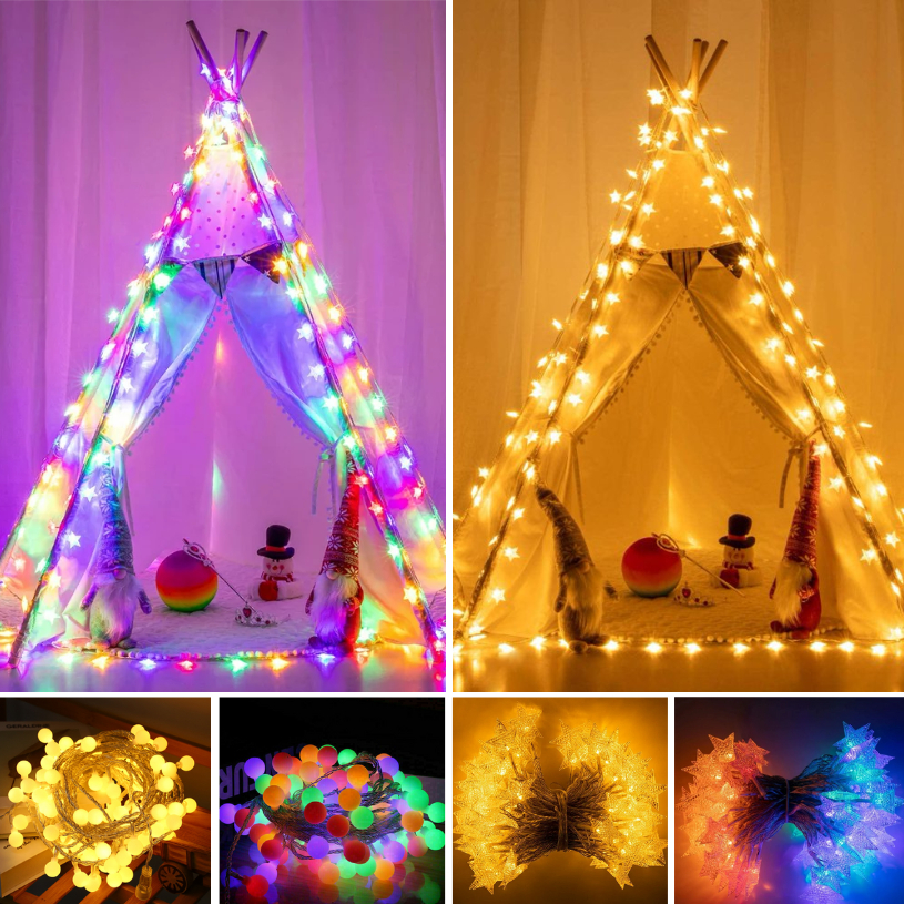 LED star,snowflake,lantern design string light,christmas lights with