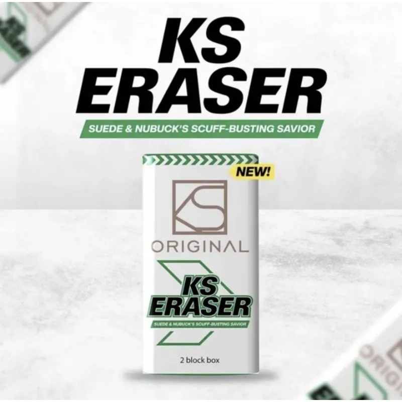 KS ERASER CLEANING SUEDE ERASER NUBUCK BUCKSIN KS ORIGINAL Shopee