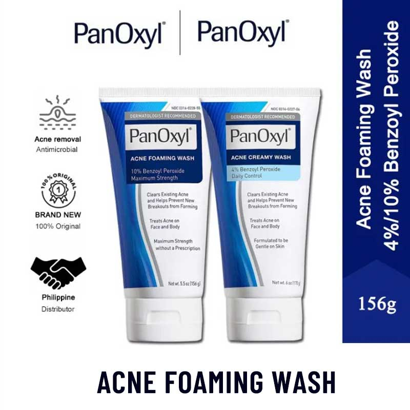 PanOxyl Acne Facial Wash with Benzoyl Peroxide (4 and 10 Maximum