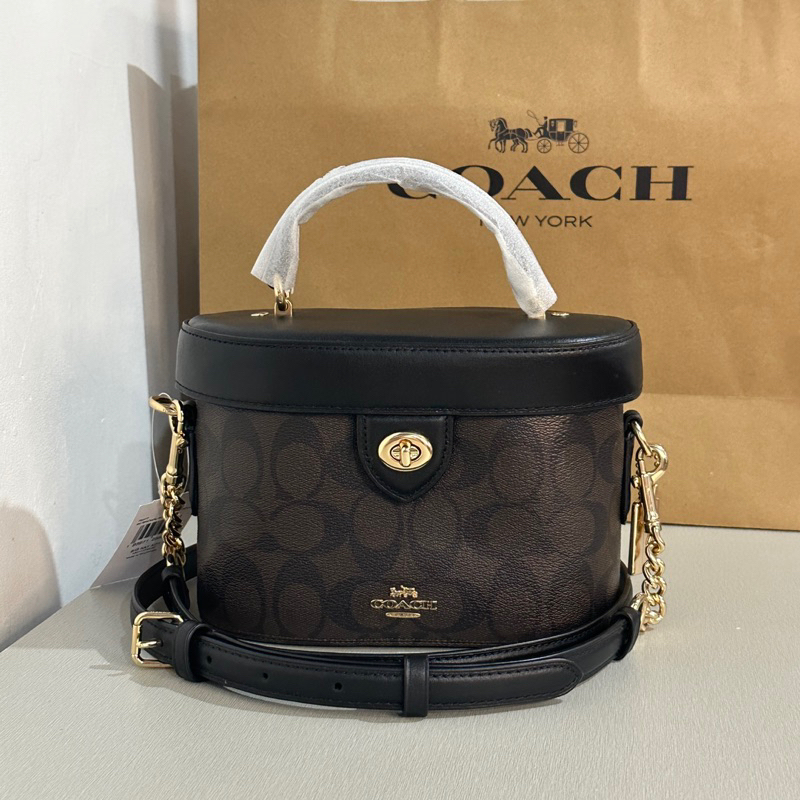 COACH KAY CROSSBODY MAHOGANY/ KHAKI / DENIM Shopee Philippines
