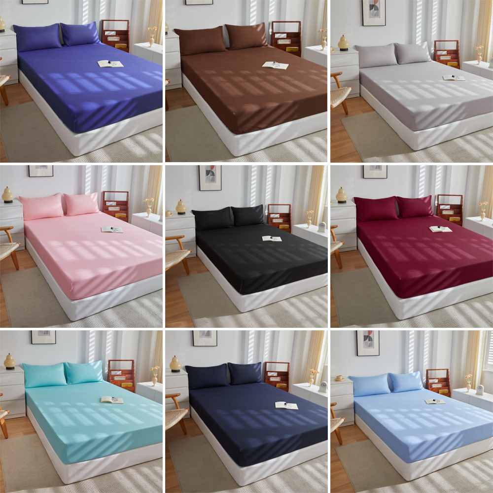 [PH STOCK & COD] 3 in 1 Bedsheet Queen Size Bedsheet Double Size ...