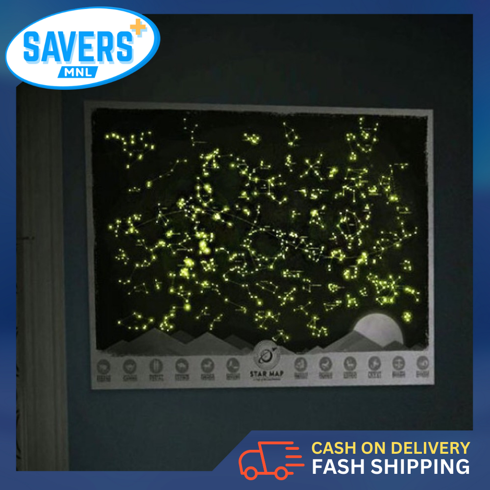 Savers+ MNL - Glow in the Dark Star Map | Shopee Philippines