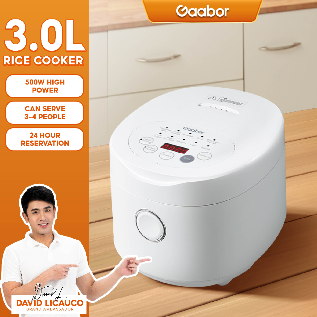 Gaabor Intelligent Rice Cooker Multi Cuisine Menu Hour Reservation L Large Capacity Shopee