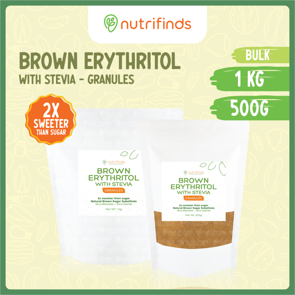 Nutrifinds® Brown Erythritol with Stevia (Keto Low Carb Brown Sugar
