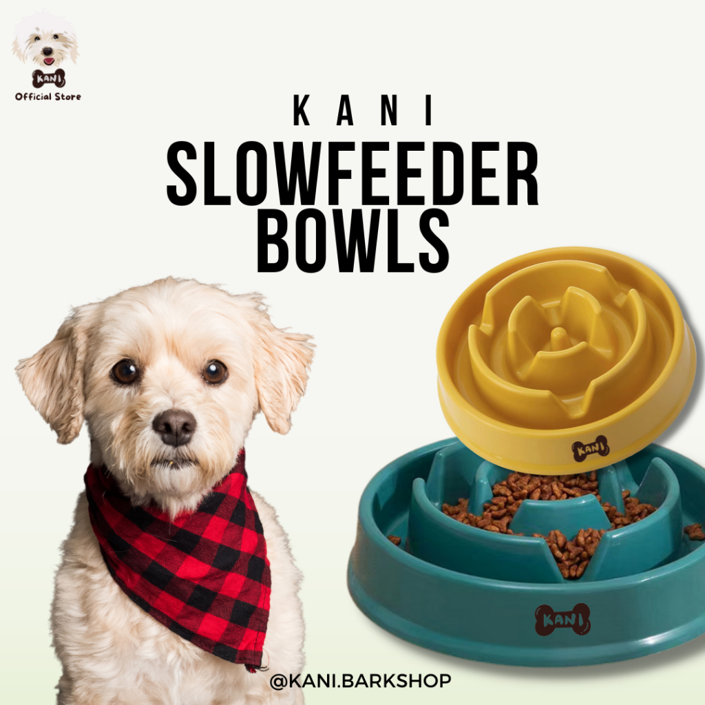 KANI AntiChoking Pet Slow Feeder Food Bowl Dog Cat Puppy Food Bowl