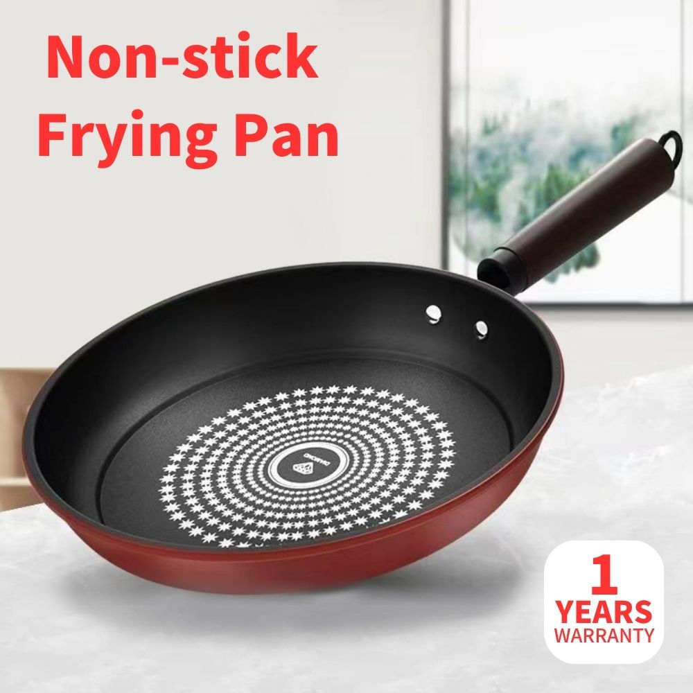 24cm/26cm/28cm Nonstick Frying Pan Diamond Frying Pan Kitchen Iron Non